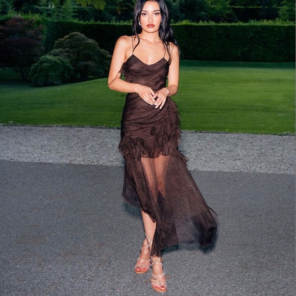 Amina Muaddi Tina Leather Ankle-Wrap Sandals With All Over Crystals-Appliques - Picture 8 of 15